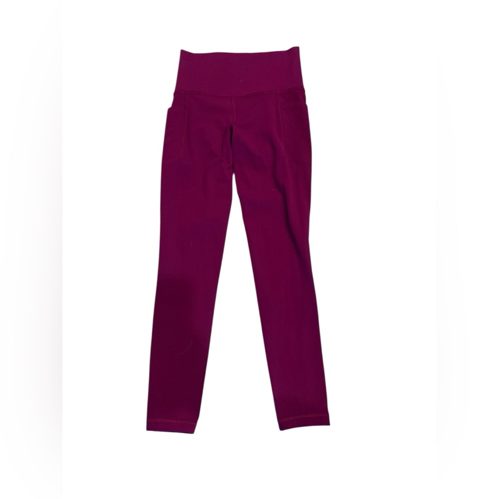 Athleta Deep Purple Salutation 7/8 Tight
